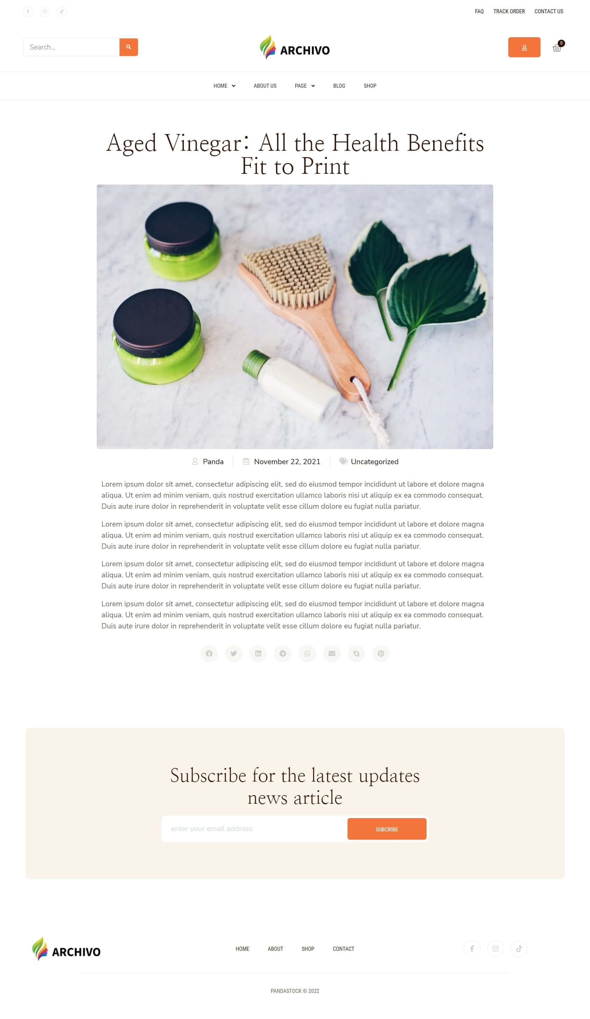 Single Post Page