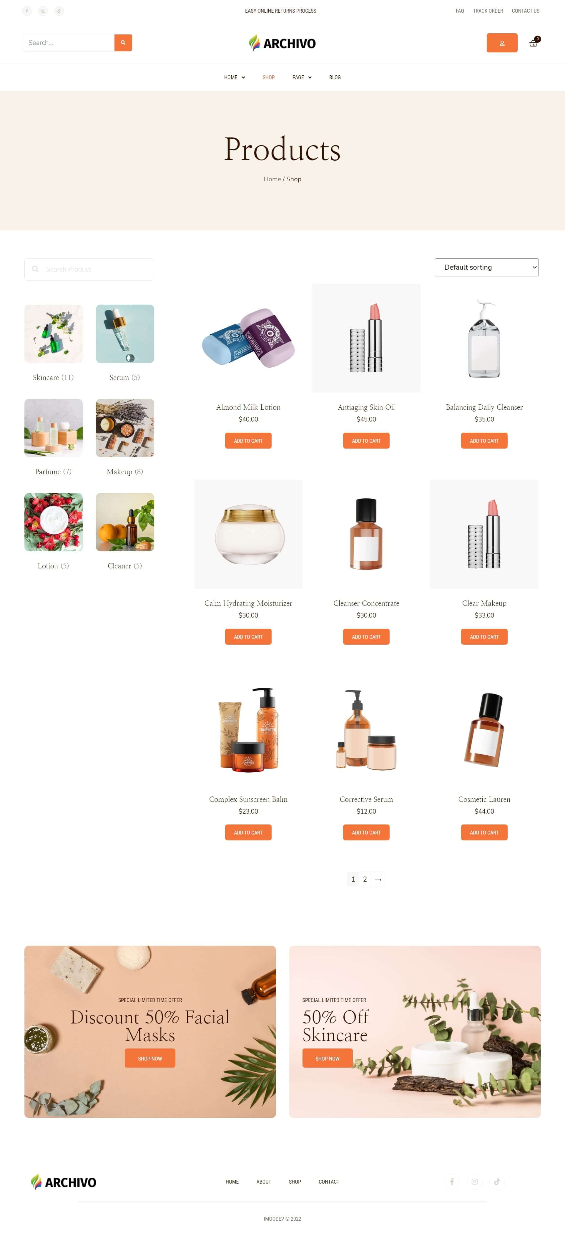 Shop Page